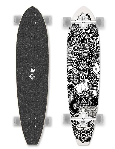 Longboard Cut Kicktail 36" Rumble Jungle Longboard Cut Kicktail 36" Rumble Jungle von Street Surfing