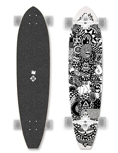 Longboard Cut Kicktail 36" Rumble Jungle von Street Surfing