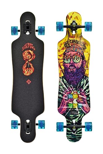 Longboard Drop Through Freeride 39" Holy Cube von Street Surfing