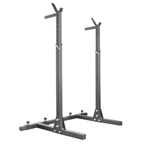 Strengthshop - Kniebeugenständer - Schwarz - Verstellbar Squat Stand in Höhe und Breite Mit Dip-Barren-Aufsätzen - Rated to 250kg Strengthshop - Kniebeugenständer - Schwarz - Verstellbar Squat Stand in Höhe und Breite Mit Dip-Barren-Aufsätzen - Rated to 250kg von Strength Shop