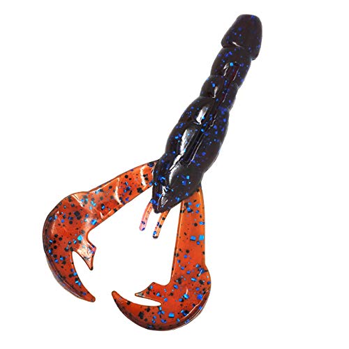 Strike King Unisex-Erwachsene Rage Tail Craw, Plum Crazy Angelköder, 4" Strike King Unisex-Erwachsene Rage Tail Craw, Plum Crazy Angelköder, 4" von Strike King