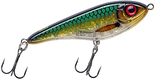 Strike Pro CWC Buster Jerk II 12 cm Wobbler Jerkbait Farbe C766 - Emerald Herring von Strike Pro