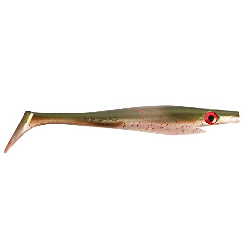 Strike Pro The Pig Shad 23 cm Gummifisch Gummiköder Hechtköder Farbe 104 - Arkansas Shiner von Strike Pro