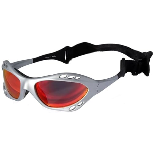 Strike EYEWEAR Kitebrille Sportbrille Wassersport Brille Wakeboard Kitesurfen Windsurfen 078 mit Kopfband silber Strike EYEWEAR Kitebrille Sportbrille Wassersport Brille Wakeboard Kitesurfen Windsurfen 078 mit Kopfband silber von Strike