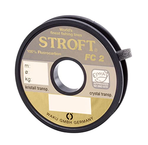 Schnur STROFT FC2 Fluorocarbon 25m, 0.400mm-11.5kg von WAKU