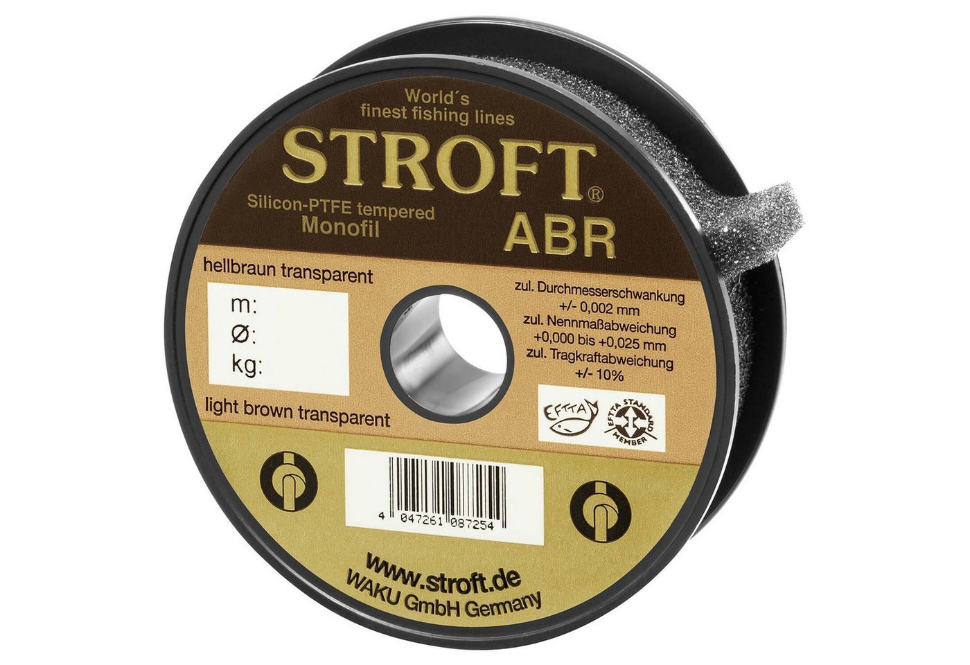 Stroft Angelschnur Schnur STROFT ABR Monofile 200m, 200 m Länge, 0.25 mm Fadendurchmesser, (1-St), 6.4kg Tragkraft von Stroft