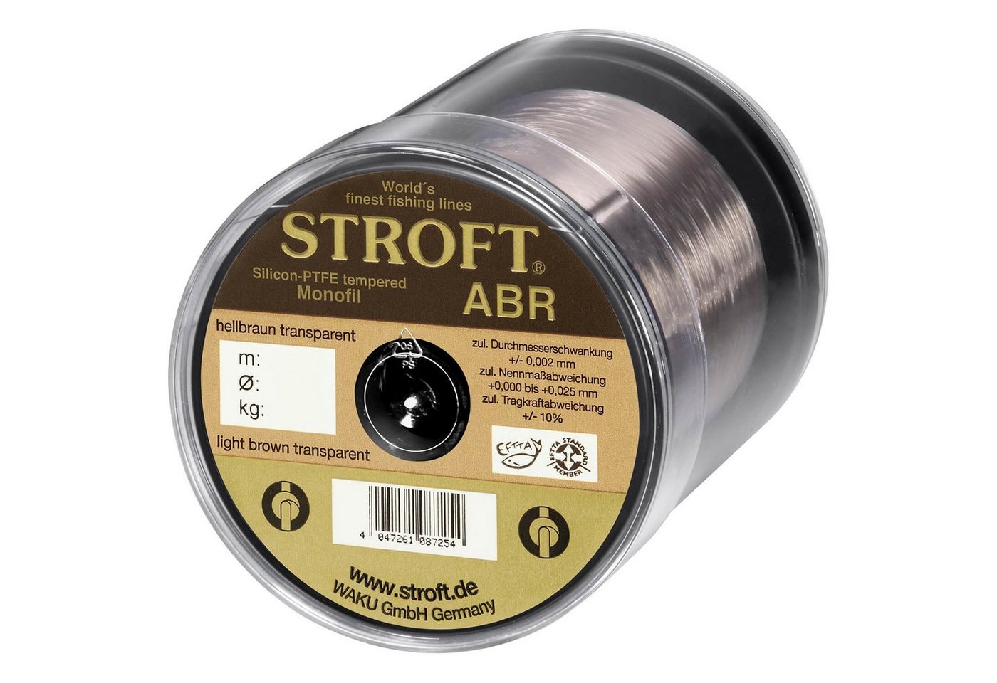 Stroft Angelschnur Schnur STROFT ABR Monofile 500m, 500 m Länge, 0.10 mm Fadendurchmesser, (1-St), 1.4kg Tragkraft von Stroft