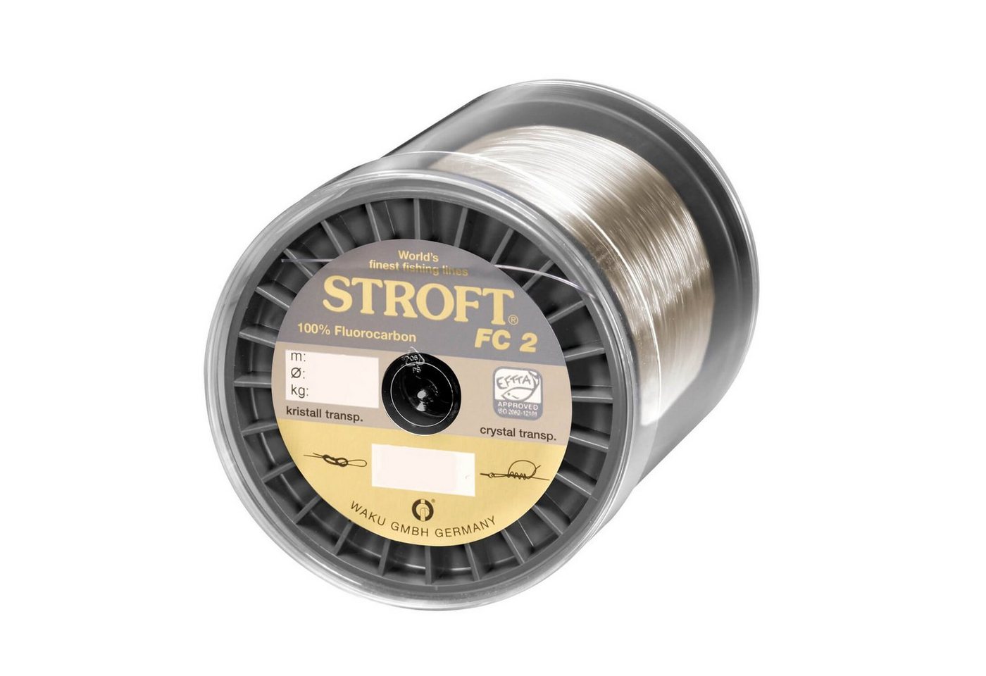 Stroft Angelschnur Schnur STROFT FC2 Fluorocarbon 1000m, 1000 m Länge, 0.30 mm Fadendurchmesser, (1-St), 7.1kg Tragkraft von Stroft