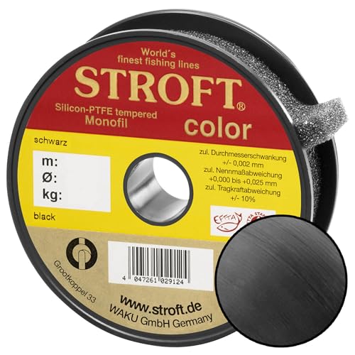 Stroft Color Monofile Angelschnur Schwarz 0,30mm 7,7kg 200m Stroft Color Monofile Angelschnur Schwarz 0,30mm 7,7kg 200m von Stroft