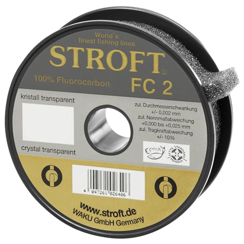 Stroft FC2 Fluorocarbon Hauptschnur 150m 0,250mm-5,3kg Stroft FC2 Fluorocarbon Hauptschnur 150m 0,250mm-5,3kg von Stroft