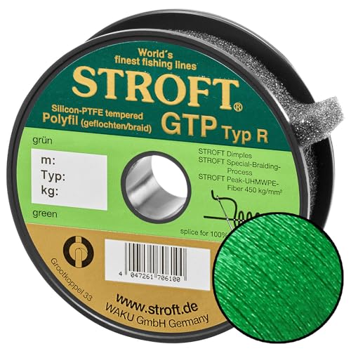 Stroft GTP Typ R Geflochtene Angelschnur 200m grün R1-0,150mm-4,5kg von Stroft