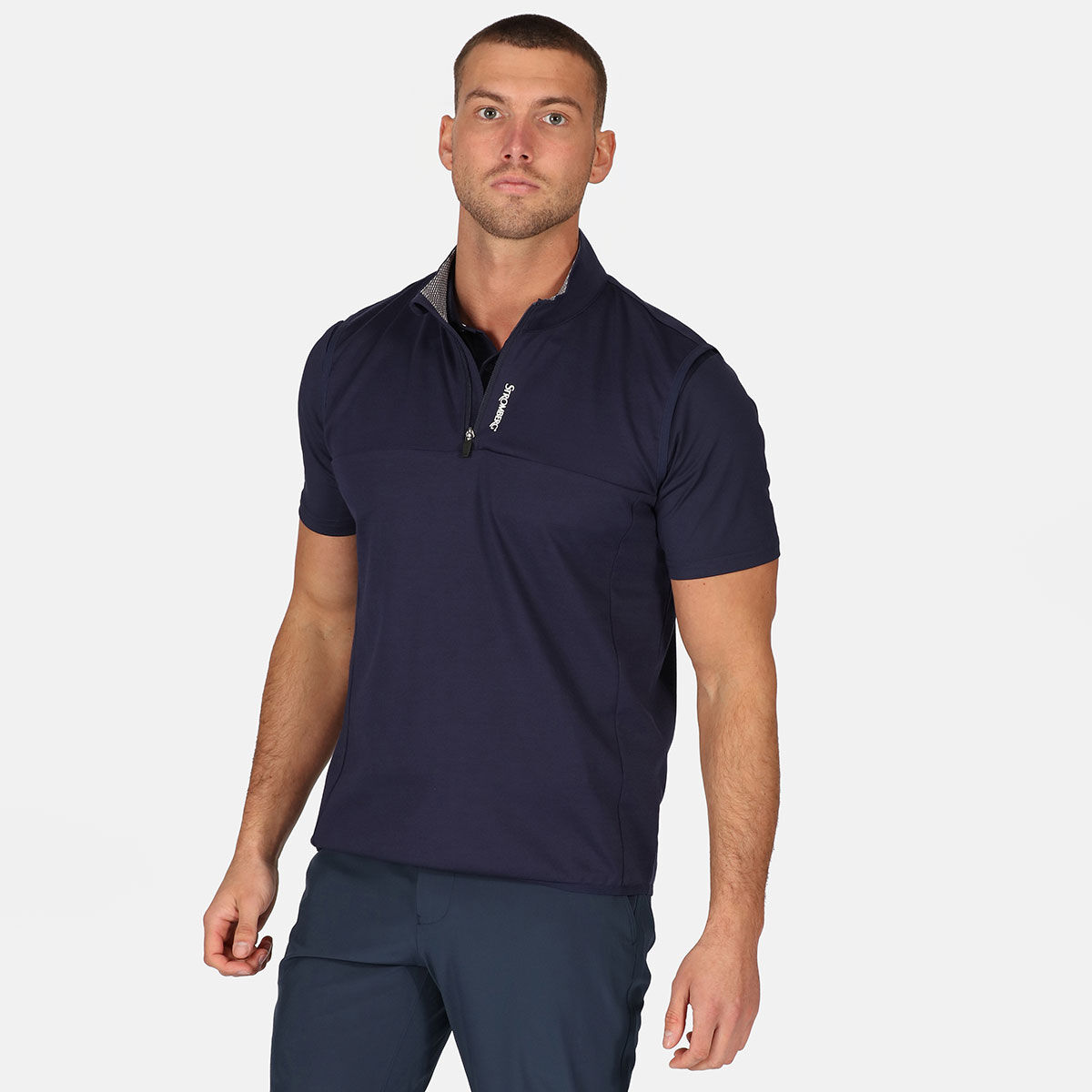 Stromberg Men's Condor Half Zip Golf Vest, Mens, Navy, Medium | American Golf von Stromberg