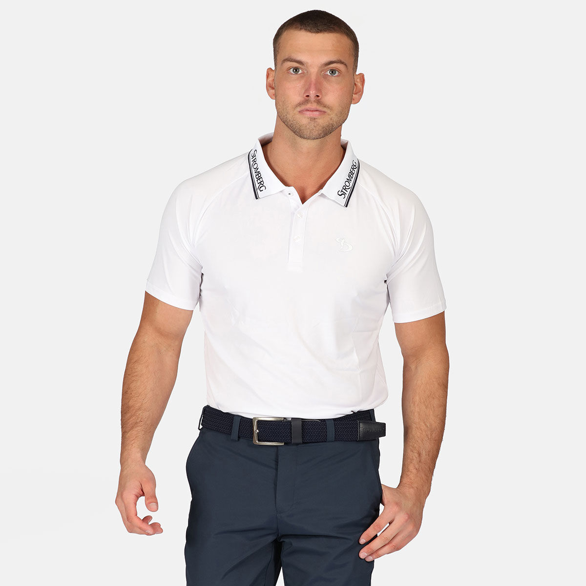 Stromberg Men's Flier Collar Golf Polo Shirt, Mens, White, Xxxl | American Golf von Stromberg