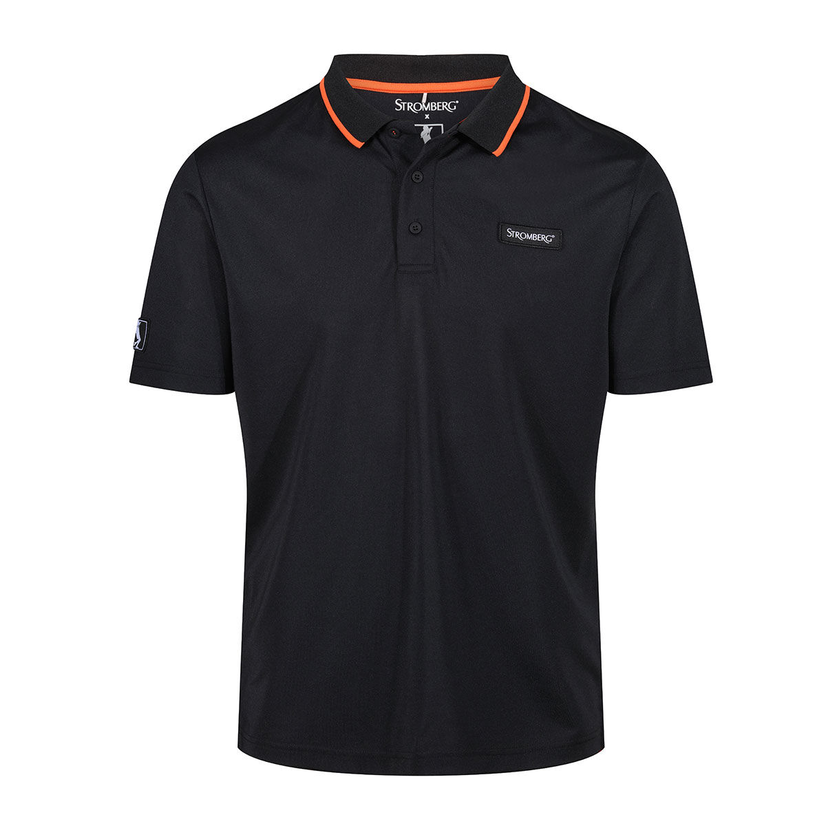 Stromberg Men's Lee Sharpe Santana Golf Polo Shirt, Mens, Black, Small | American Golf von Stromberg