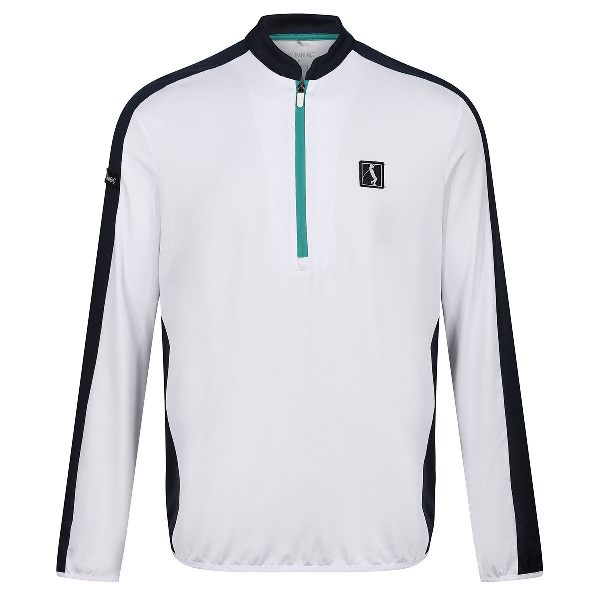 Stromberg Men's Lee Sharpe Tresla Half Zip Golf Midlayer, Mens, White/navy, Large | American Golf von Stromberg