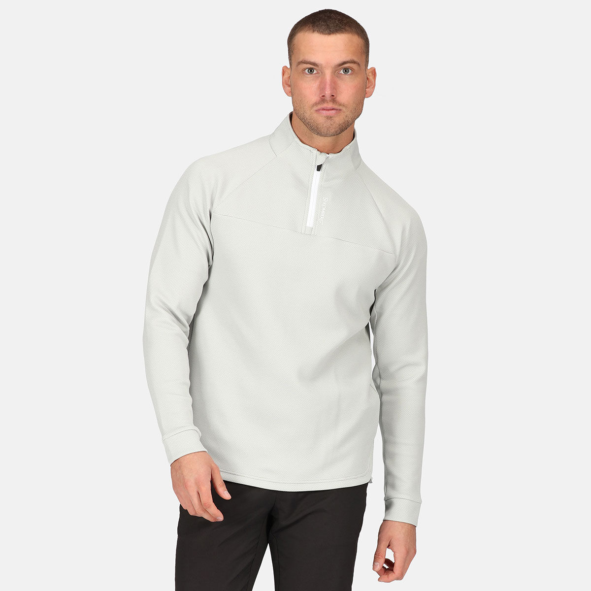 Stromberg Men's Lift Dot Half Zip Golf Midlayer, Mens, Grey, Large | American Golf von Stromberg