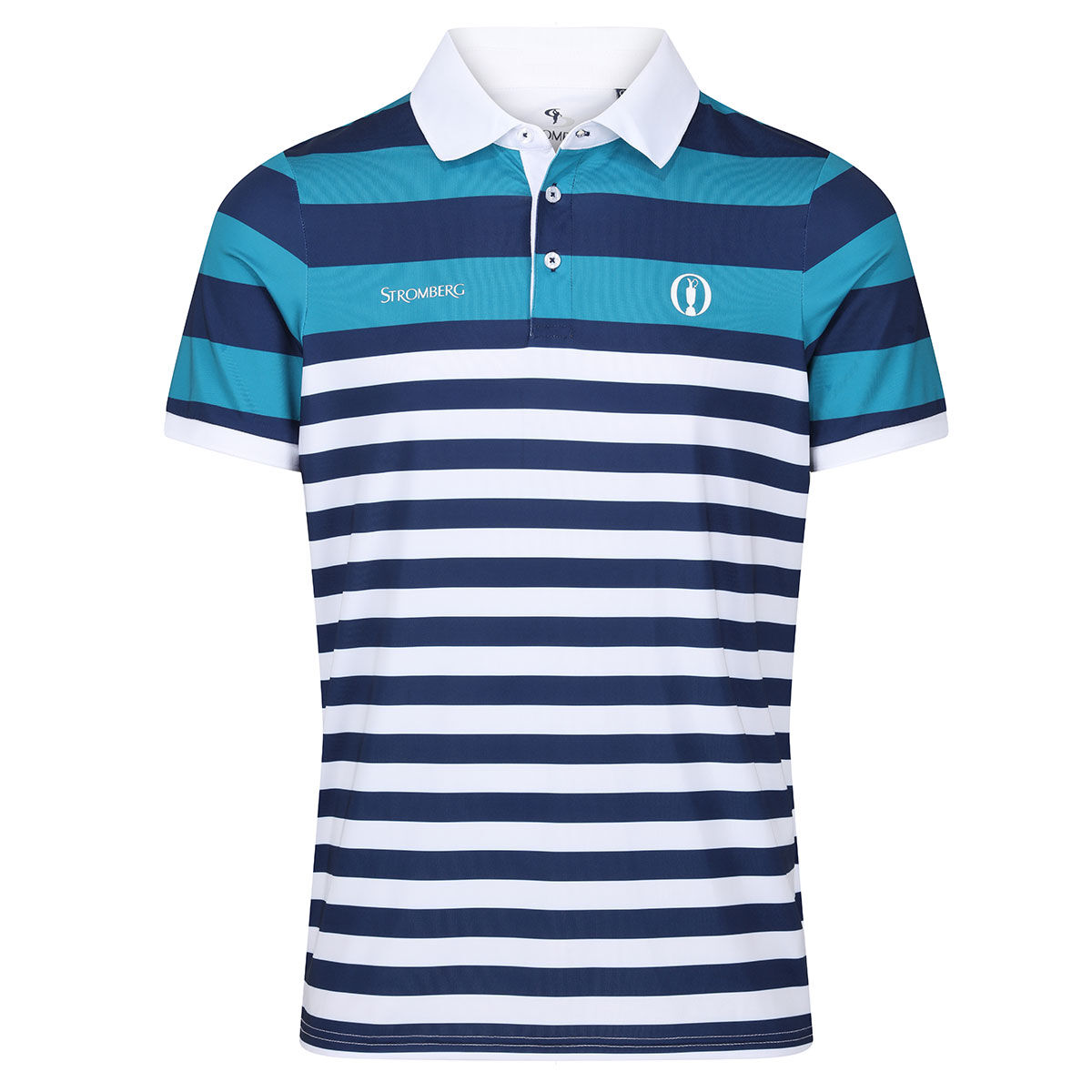 Stromberg Men's Open Fore Golf Polo Shirt, Mens, Navy/white/blue, Small | American Golf von Stromberg