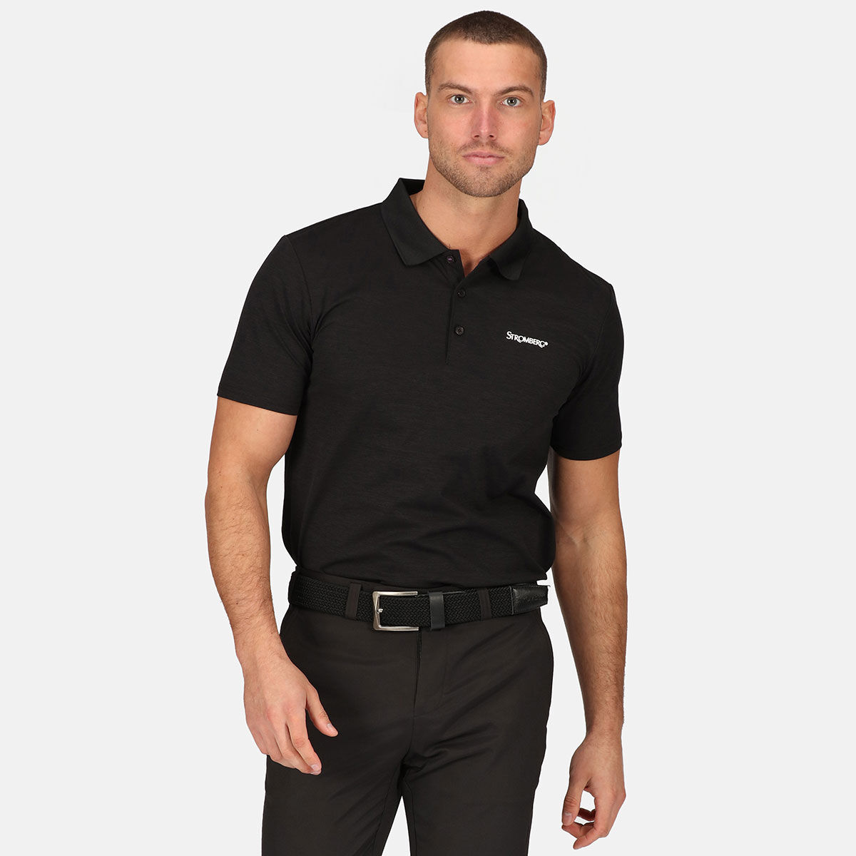 Stromberg Men's Tempo Marl Golf Polo Shirt, Mens, Black, Xxxxxl | American Golf von Stromberg