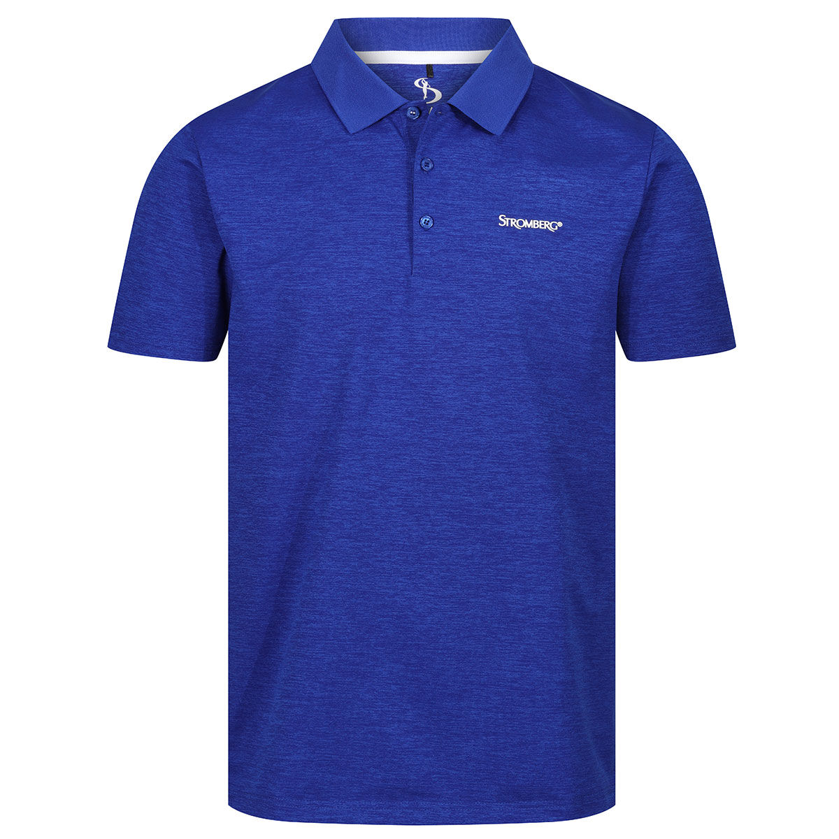 Stromberg Men's Tempo Marl Golf Polo Shirt, Mens, Blue, Large | American Golf von Stromberg