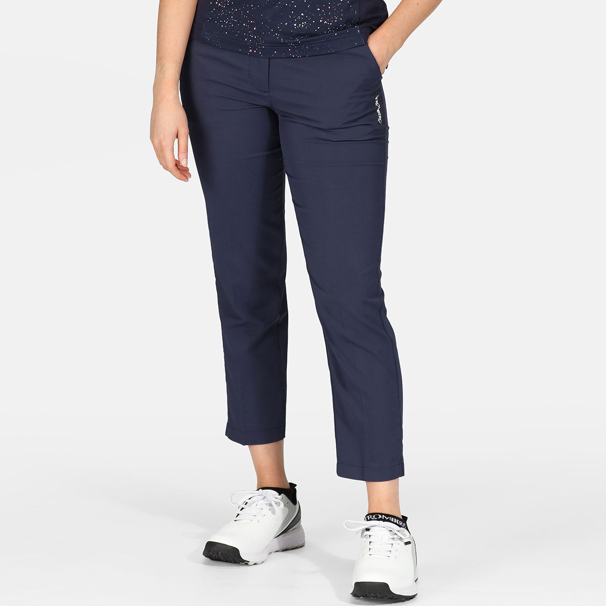 Stromberg Womens Core Capri Golf Trousers, Female, Navy, 12 | American Golf von Stromberg