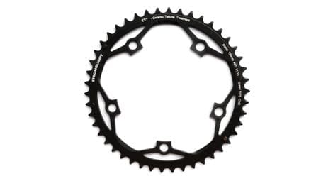 stronglight shimano   sram auseres kettenblatt 130 lochkreis typ s ct2 5 speichen 2x10 11s schwarz von Stronglight