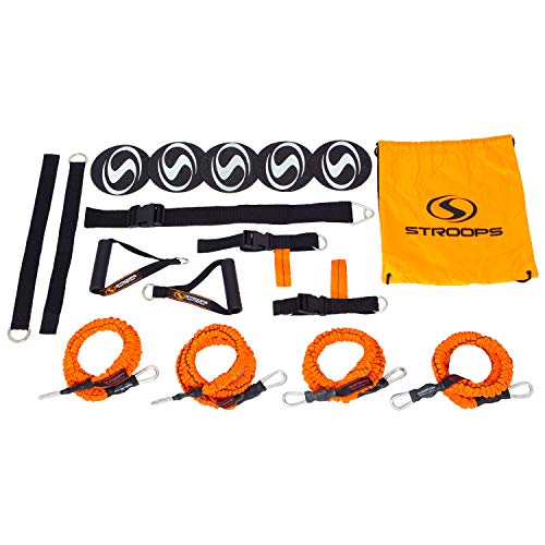 Stroops VITL Widerstandsbänder Kit - Ganzkörper-Widerstandsband-Kit - Übungsbänder mit Türanker, Griffen, Tragetasche, Beinen, Fußschlaufen für Widerstandstraining, Physiotherapie, Heimtraining Stroops VITL Widerstandsbänder Kit - Ganzkörper-Widerstandsband-Kit - Übungsbänder mit Türanker, Griffen, Tragetasche, Beinen, Fußschlaufen für Widerstandstraining, Physiotherapie, Heimtraining von Stroops