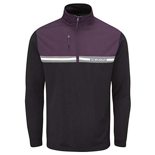 Stuburt Golf Herren Flitton Half Zip Thermal Midlayer Sweater - Schwarz - XL Stuburt Golf Herren Flitton Half Zip Thermal Midlayer Sweater - Schwarz - XL von Stuburt