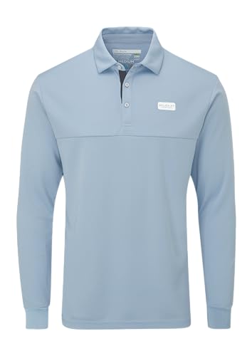 Stuburt Golf - Sport Tech Long Sleeve Polo Golf Shirt - Chamray - Small Stuburt Golf - Sport Tech Long Sleeve Polo Golf Shirt - Chamray - Small von Stuburt