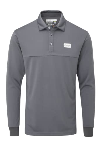 Stuburt Golf - Sport Tech Long Sleeve Polo Golf Shirt - Slate Grey - Small Stuburt Golf - Sport Tech Long Sleeve Polo Golf Shirt - Slate Grey - Small von Stuburt