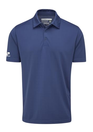 Stuburt Herren Eider Poloshirt, feuchtigkeitsableitend, atmungsaktiv, Klassische Passform, kurzärmelig Polohemd, Nebel, M von Stuburt