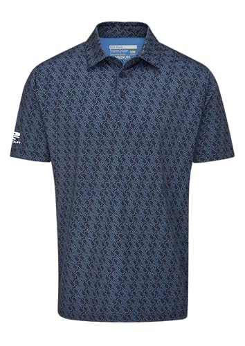 Stuburt Herren Falcon Poloshirt, feuchtigkeitsableitend, atmungsaktiv, leicht, Klassische Passform, kurzärmelig Polohemd, French Navy, M von Stuburt