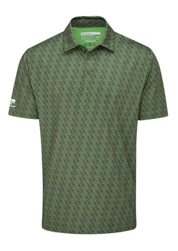 Stuburt Herren Falcon Poloshirt, feuchtigkeitsableitend, atmungsaktiv, leicht, Klassische Passform, kurzärmelig Polohemd, Khaki, L von Stuburt