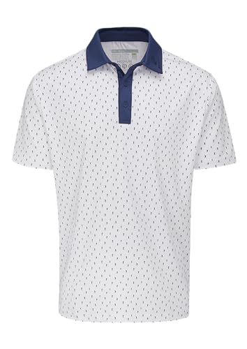 Stuburt Herren Fischer Poloshirt, feuchtigkeitsableitend, atmungsaktiv, leicht, Klassische Passform, kurzärmelig Polohemd, Nebel, L von Stuburt