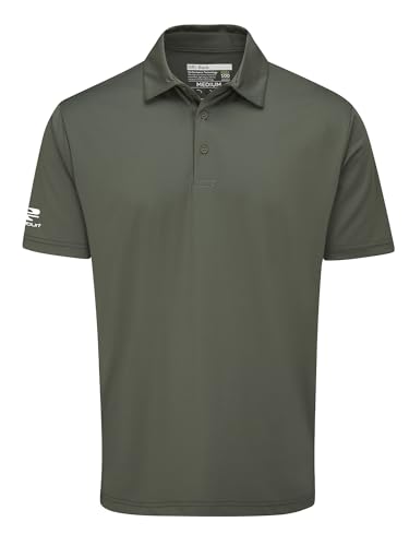 Stuburt Herren Kestrel Poloshirt, feuchtigkeitsableitend, atmungsaktiv, Klassische Passform, kurzärmelig Polohemd, Khaki, L von Stuburt