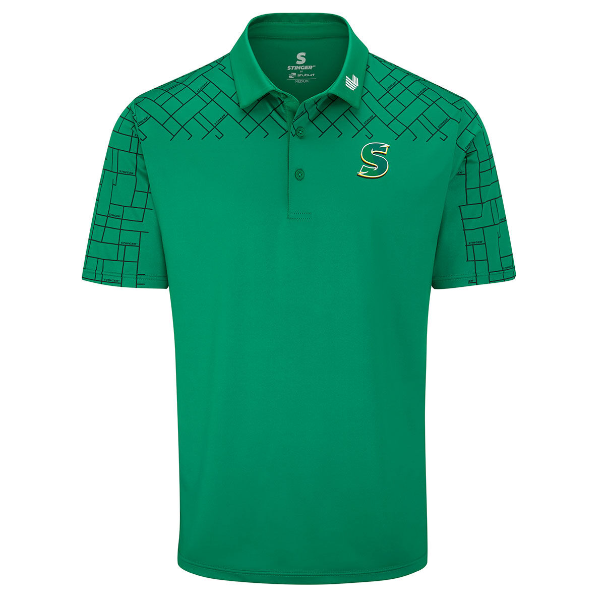 Stuburt Men's LIV Stinger Johannesburg Golf Polo Shirt, Mens, Stinger green, Medium | American Golf von Stuburt