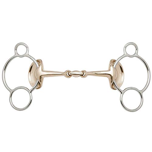 Stübben Gebiss 2268 Golden Wings 3-Ring Trense - 12,5 cm - 14 mm - Sweet Copper Stübben Gebiss 2268 Golden Wings 3-Ring Trense - 12,5 cm - 14 mm - Sweet Copper von Stübben