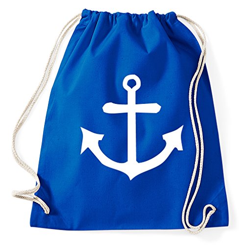 STYLETEX23 Anker Zeichen Turnbeutel Sportbeutel, Royalblue STYLETEX23 Anker Zeichen Turnbeutel Sportbeutel, Royalblue von STYLETEX23