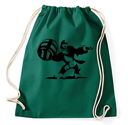 STYLETEX23 Banksy Kong Turnbeutel Sportbeutel, flaschengrün STYLETEX23 Banksy Kong Turnbeutel Sportbeutel, flaschengrün von STYLETEX23
