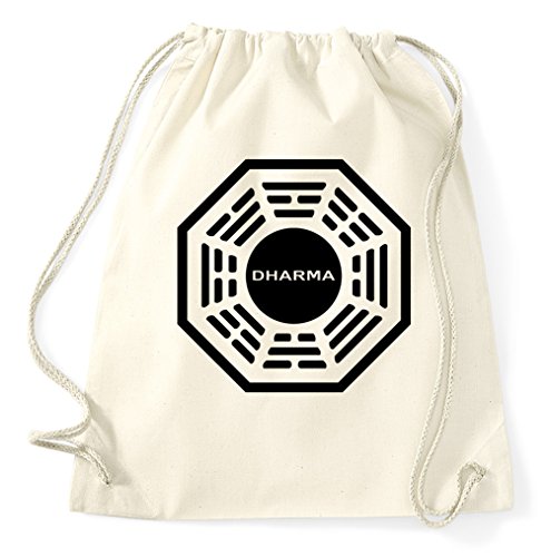 STYLETEX23 Lost Dharma Initiative Logo Turnbeutel Sportbeutel, Natur STYLETEX23 Lost Dharma Initiative Logo Turnbeutel Sportbeutel, Natur von STYLETEX23