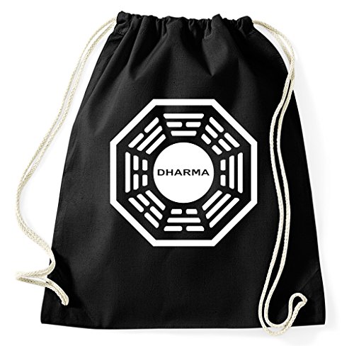 STYLETEX23 Lost Dharma Initiative Logo Turnbeutel Sportbeutel, schwarz STYLETEX23 Lost Dharma Initiative Logo Turnbeutel Sportbeutel, schwarz von STYLETEX23