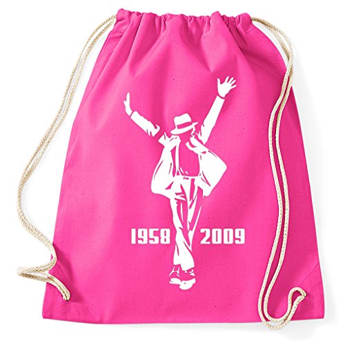 STYLETEX23 Michael Jackson Turnbeutel Sportbeutel, pink von STYLETEX23