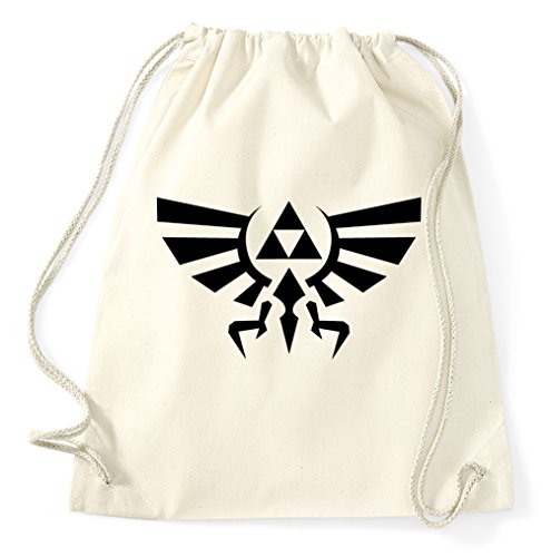 STYLETEX23 Triforce Symbol Logo Turnbeutel Sportbeutel, Natur STYLETEX23 Triforce Symbol Logo Turnbeutel Sportbeutel, Natur von STYLETEX23