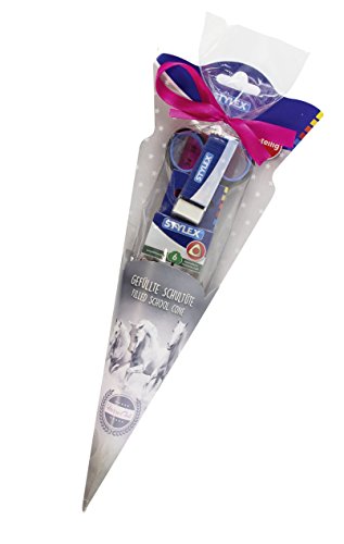 gefüllte Schultüte - 35 cm Höhe - für Mädchen gefüllte Schultüte - 35 cm Höhe - für Mädchen von Stylex