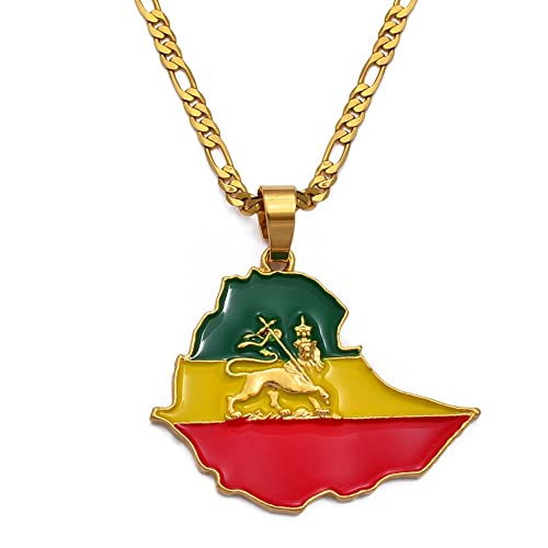 Karte Von Äthiopien Charm Anhänger Halsketten,Äthiopien Karte Halsketten Amulette Für Frauen Und Männer,Hip Hop Style Party Jubiläumsgeschenke,Gold,45 cm Kette Karte Von Äthiopien Charm Anhänger Halsketten,Äthiopien Karte Halsketten Amulette Für Frauen Und Männer,Hip Hop Style Party Jubiläumsgeschenke,Gold,45 cm Kette von Stylish-Art