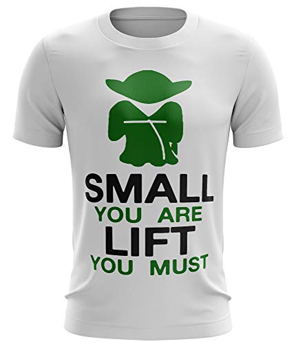 Stylotex Fitness T-Shirt Herren Sport Shirt Small You Are - Lift You Must Gym Tshirts für Performance beim Training | Männer Kurzarm | Funktionelle Sport Bekleidung, Farbe:Weiss, Größe:XL Stylotex Fitness T-Shirt Herren Sport Shirt Small You Are - Lift You Must Gym Tshirts für Performance beim Training | Männer Kurzarm | Funktionelle Sport Bekleidung, Farbe:Weiss, Größe:XL von Stylotex