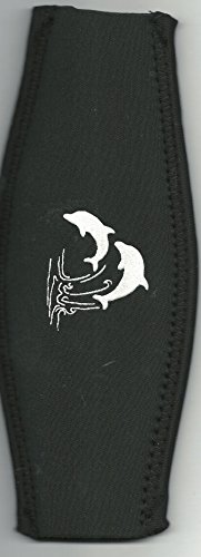 Sub-base Maskenband, schwarz, Aufdruck Delfine, Weiss von Sub-base