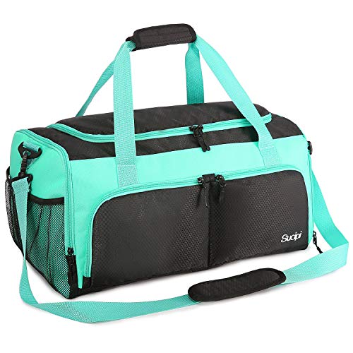Sucipi Sporttasche Reisetasche Damen Herren mit Schuhfach & Nassfach Weekender Tasche Wasserdicht für Fitness Sport Training Reise als Gym Bag Schwimmtasche Strandtasche Saunatasche Grün Sucipi Sporttasche Reisetasche Damen Herren mit Schuhfach & Nassfach Weekender Tasche Wasserdicht für Fitness Sport Training Reise als Gym Bag Schwimmtasche Strandtasche Saunatasche Grün von Sucipi