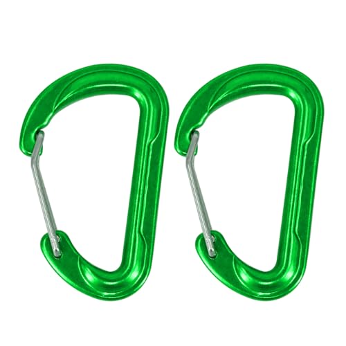 2 Stücke Frühling Snaps Clip Haken D Förmigen Clip Haken Karabiner Clip Schlüsselanhänger Clip Klettern Karabiner Bergsteigen Schnalle von SueaLe