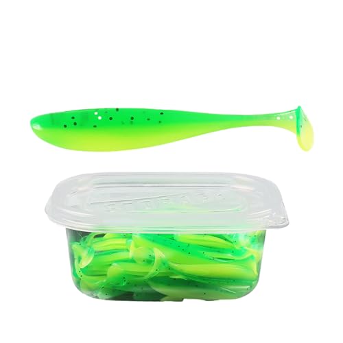 50 Stück Weiche Köder Wurmköder Weiche Silikonköder Paddelschwanz Swimbaits Angelgerät Köder Barsch Angelköder Langlebig 50 Stück Weiche Köder Wurmköder Weiche Silikonköder Paddelschwanz Swimbaits Angelgerät Köder Barsch Angelköder Langlebig von SueaLe