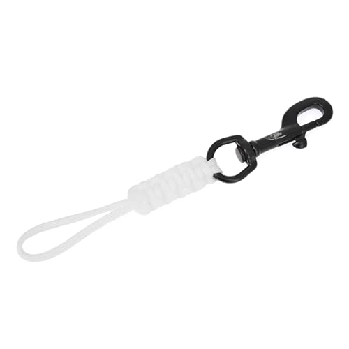 Scubas Tauchen Swival Bolts Karabinerhaken Marine Grade Stahl Karabinerhaken Clip mit geflochtenem Seil Lanyard Anti-Verlust-Sicherheitsseil Tauchzubehör von SueaLe